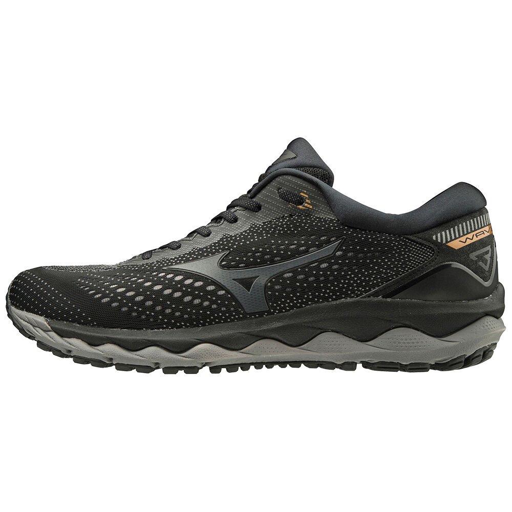 Mizuno Men's Running Shoes WAVE SKY 3 Black/Grey - KPEUMTW-59